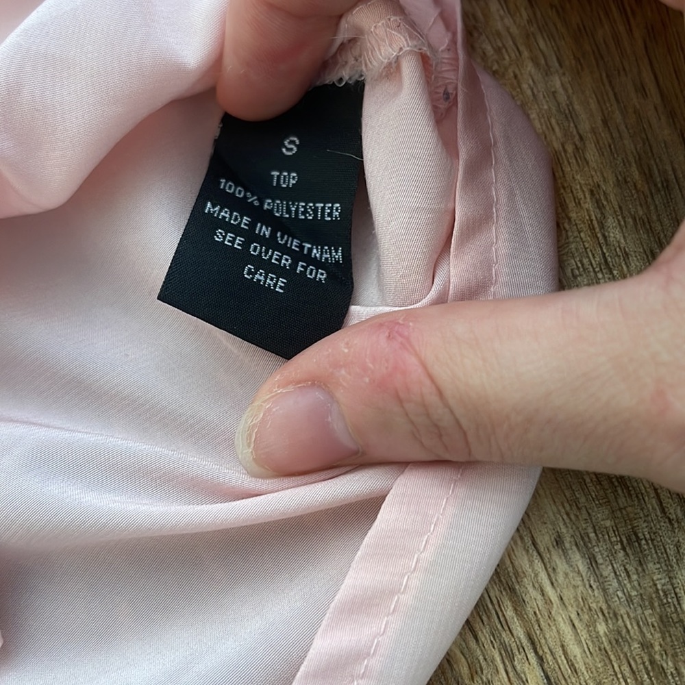 4/$25 BCX light pink button down shirt - Picture 6 of 7
